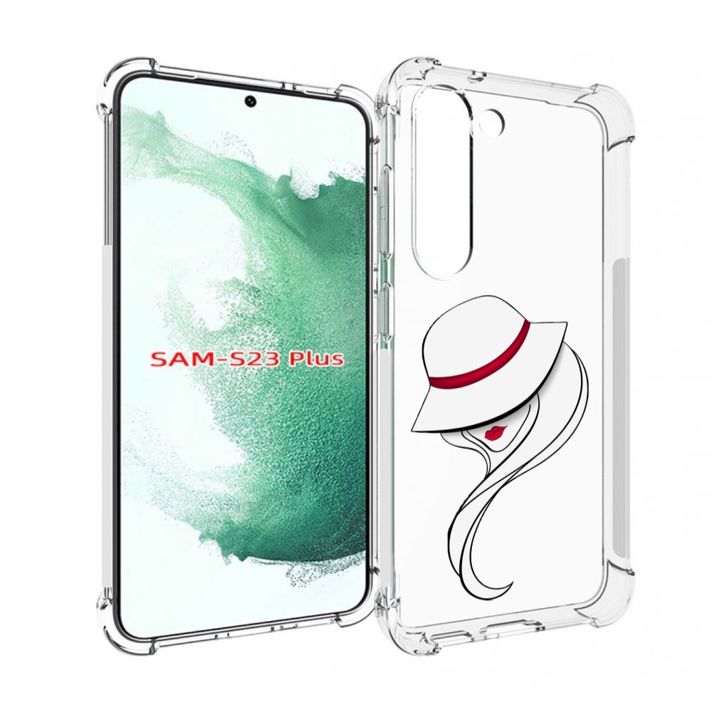 

Чехол MyPads Лого женский для Samsung Galaxy S23 Plus +, Прозрачный, Tocco