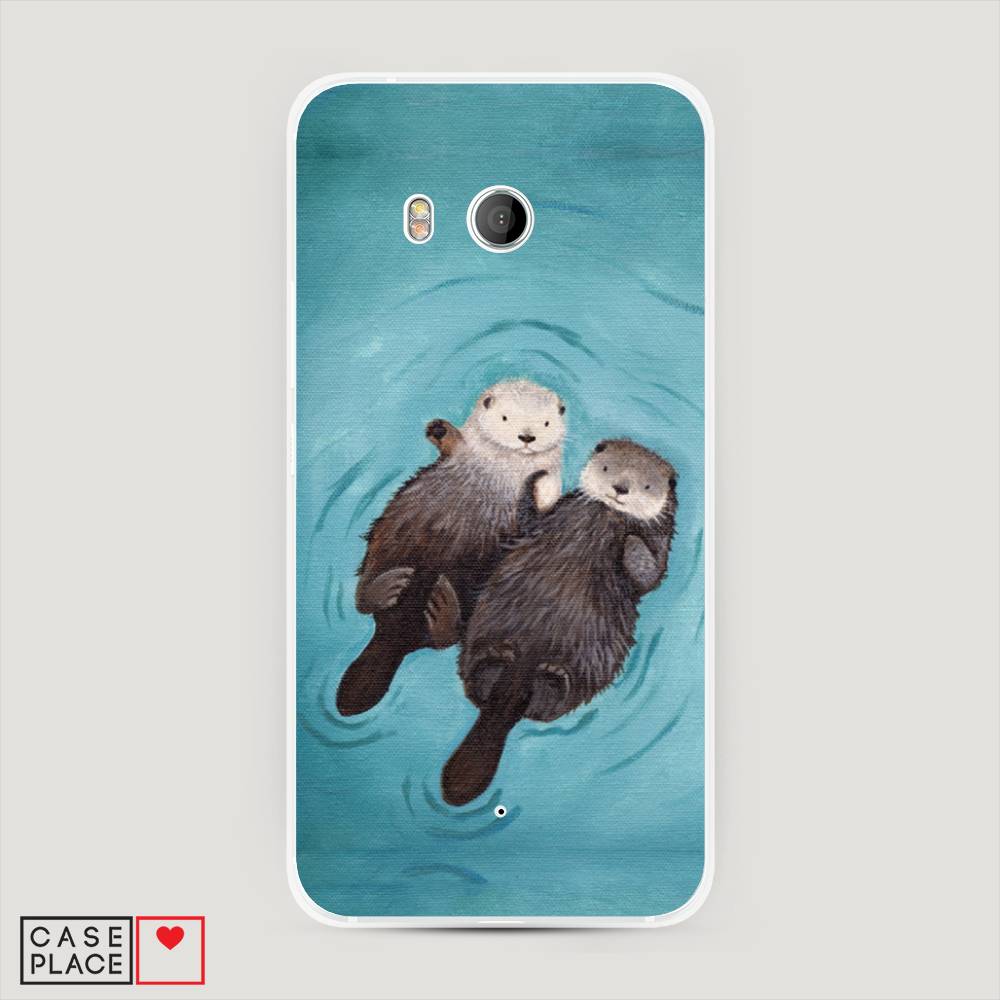 

Чехол Awog "Парочка бобров" для HTC U11, 101540-7