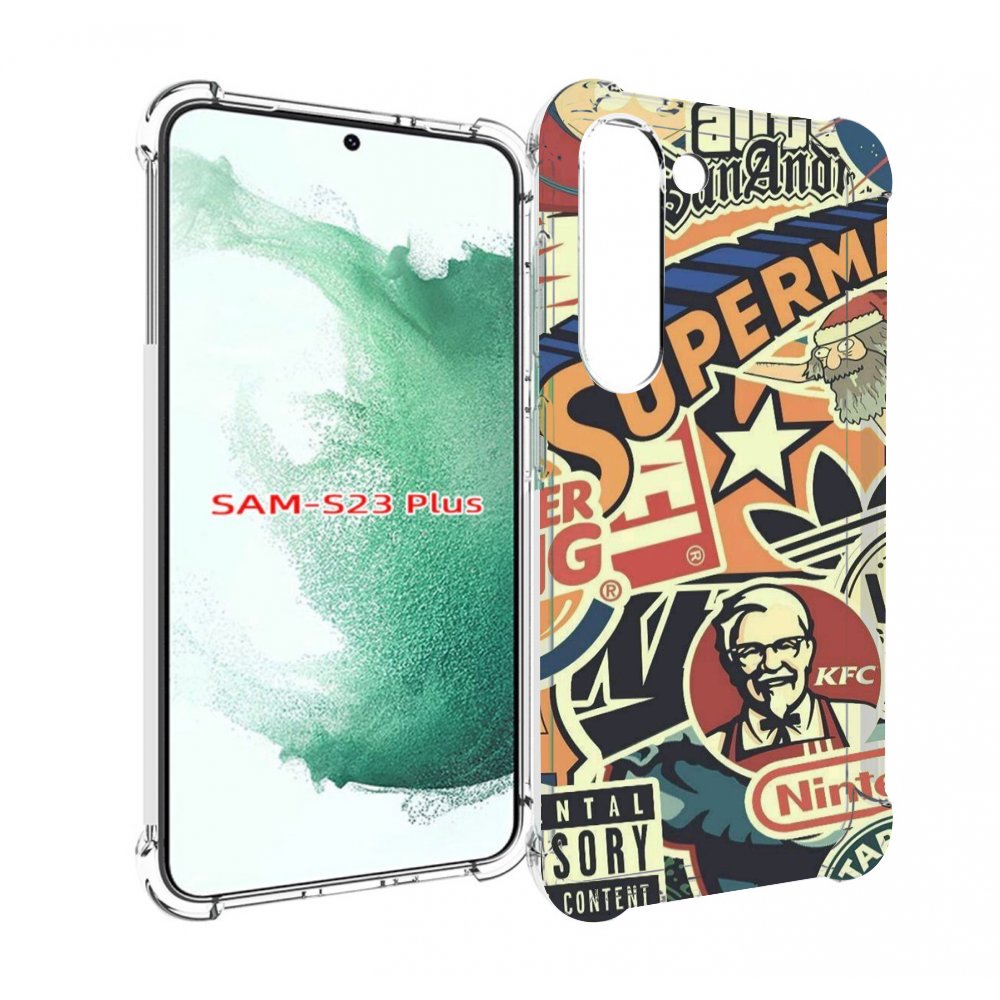

Чехол MyPads Лейблы-на-постере для Samsung Galaxy S23 Plus +, Прозрачный, Tocco