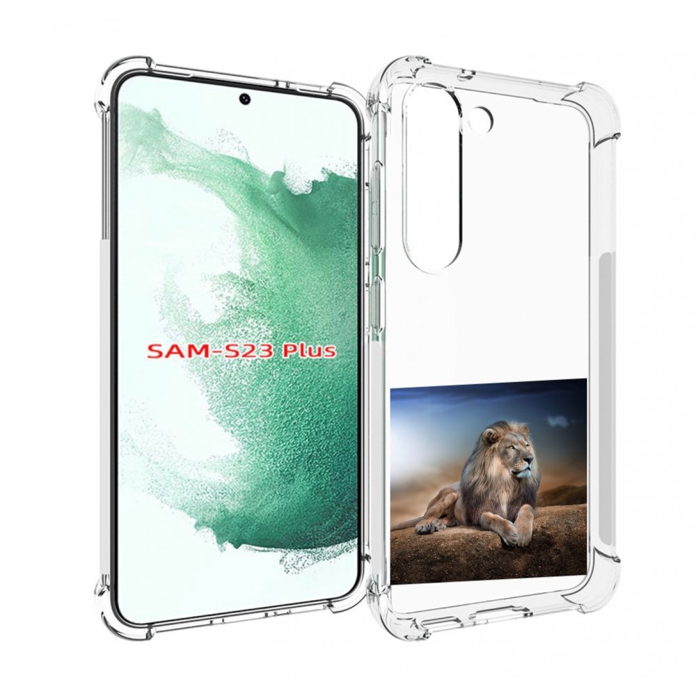 

Чехол MyPads Лев-наблюдает для Samsung Galaxy S23 Plus +, Прозрачный, Tocco