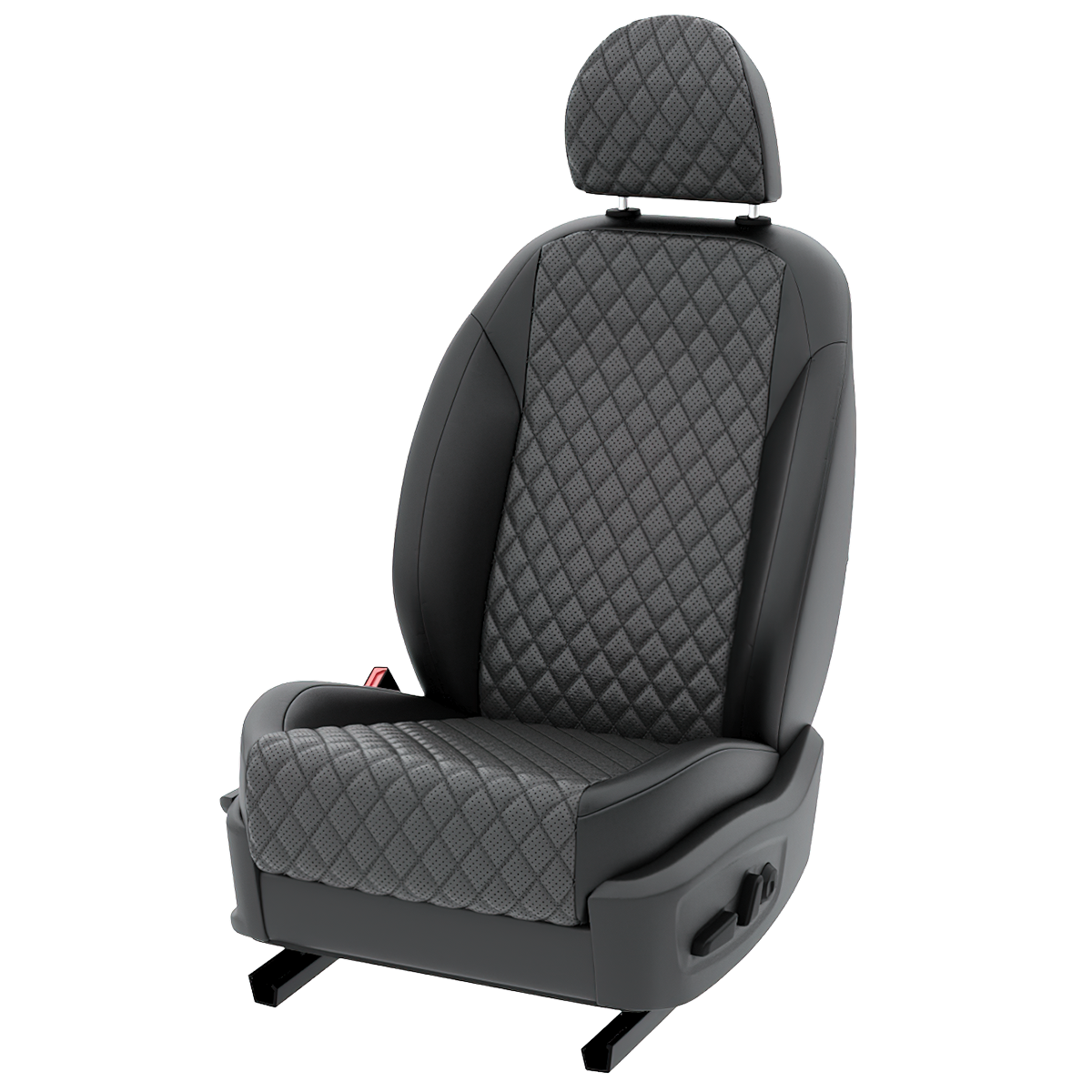 

Чехлы на сиденья Автолето для Хендай Н1 серый черный экокожа с ромбом LA698C105, 260