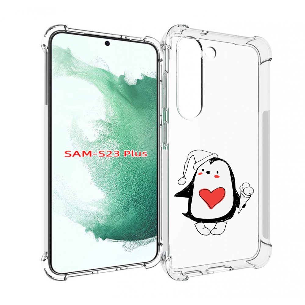 

Чехол MyPads Пингвин с мороженым для Samsung Galaxy S23 Plus +, Прозрачный, Tocco