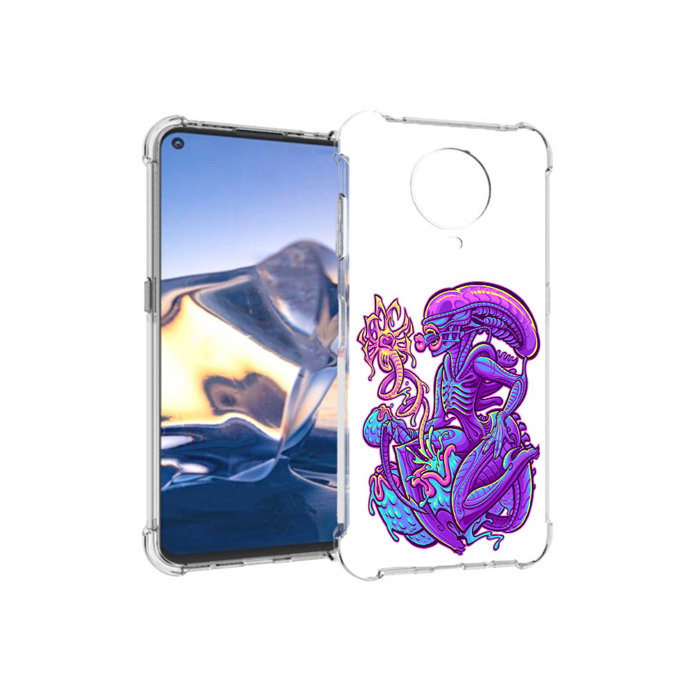

Чехол MyPads Tocco для Nokia G10 чужой фиолетовый цвет (PT171673.98.693), Tocco