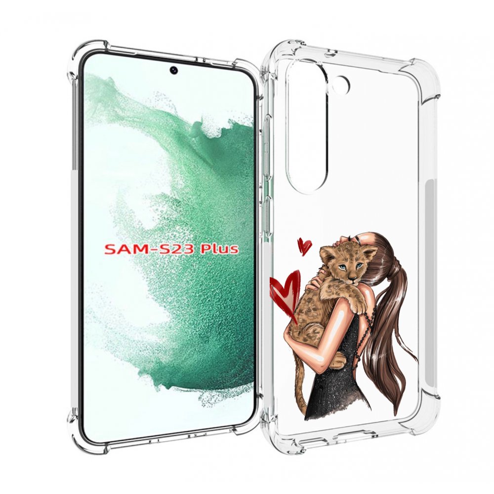 

Чехол MyPads Кошачья-любовь для Samsung Galaxy S23 Plus +, Прозрачный, Tocco