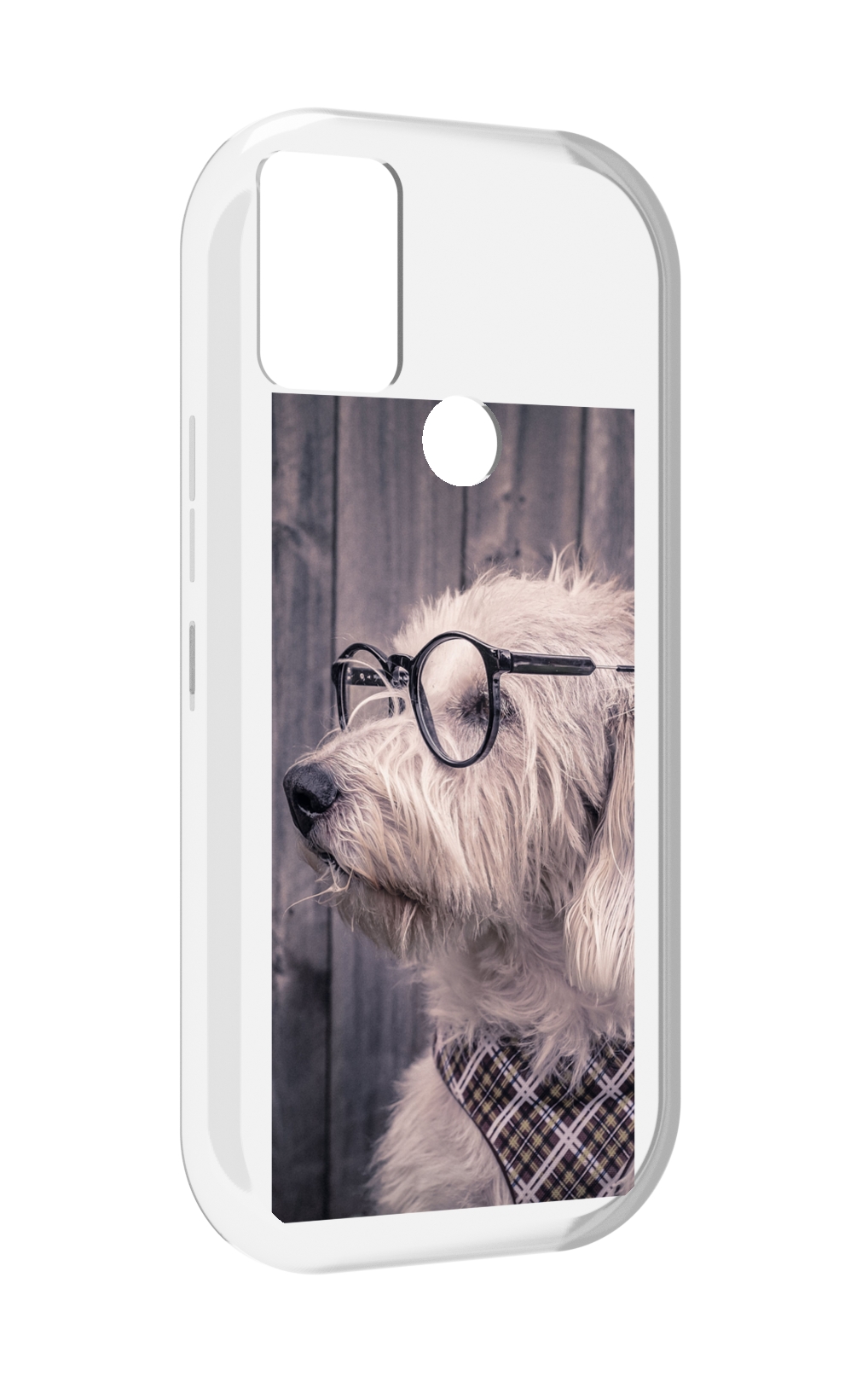 

Чехол MyPads Собака-в-очках для UMIDIGI A9, Прозрачный, Tocco