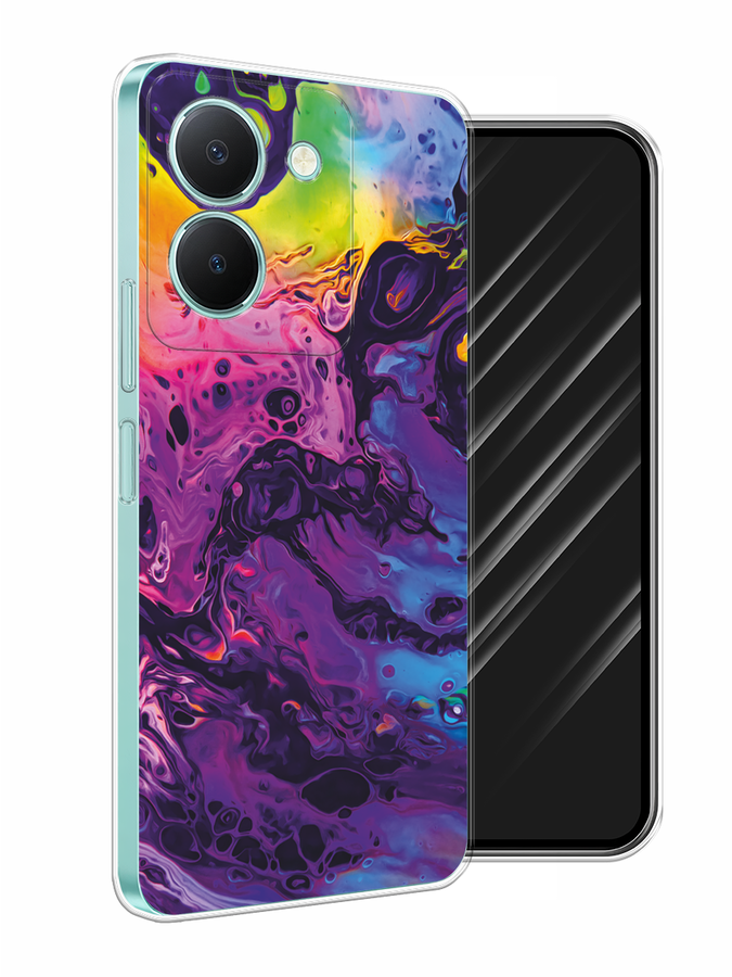 

Чехол Awog на Vivo Y36 "ACID fluid", Бордовый, 268950-3