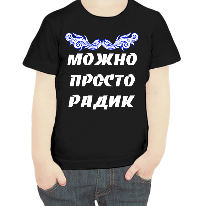 

Футболка мальчику черная 34 р-р можно просто радик, Черный, fdm_mozhno_prosto_radik