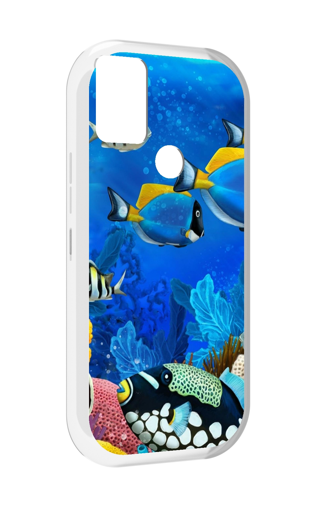 

Чехол MyPads Рыбки для UMIDIGI A9, Прозрачный, Tocco