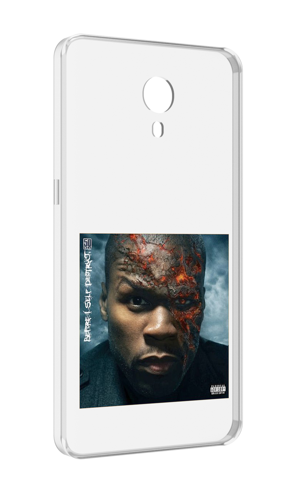 

Чехол MyPads 50 Cent - Before I Self Destruct мужской для Meizu M3 Note, Прозрачный, Tocco