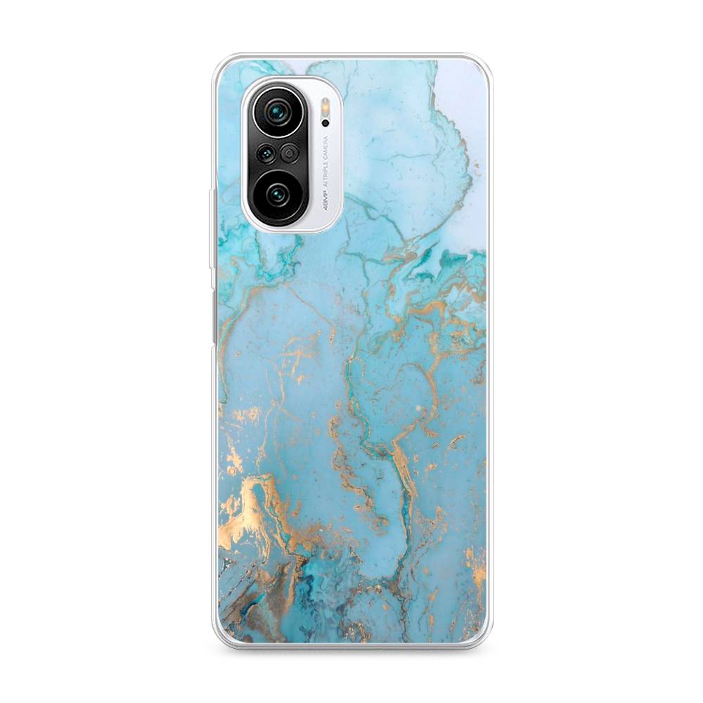 

Чехол Awog на Xiaomi Redmi K40 "Голубой мрамор рисунок", Разноцветный, 310950-3