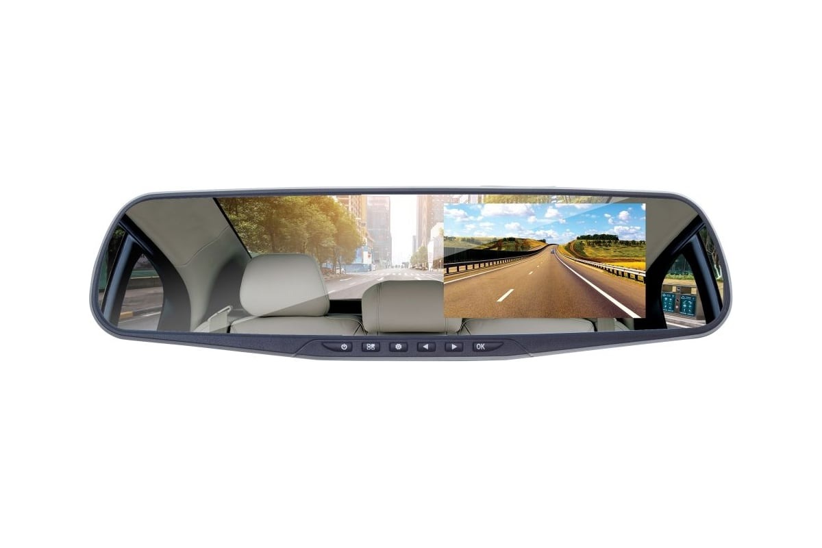 Видеорегистратор DIGMA FreeDrive 303 MIRROR DUAL,  черный