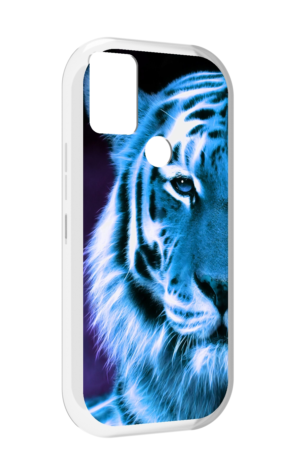 

Чехол MyPads Половина-тигра мужской для UMIDIGI A9, Прозрачный, Tocco