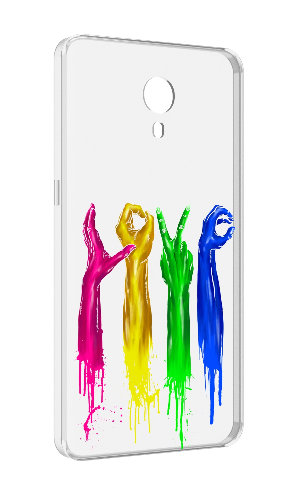 

Чехол MyPads яркие руки love для Meizu M3 Note, Прозрачный, Tocco