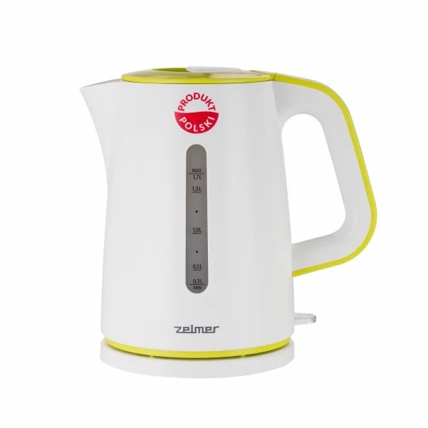 

Чайник электрический ZELMER ZCK7620G 1.7л Yellow, White, Желтый;белый, ZCK7620G