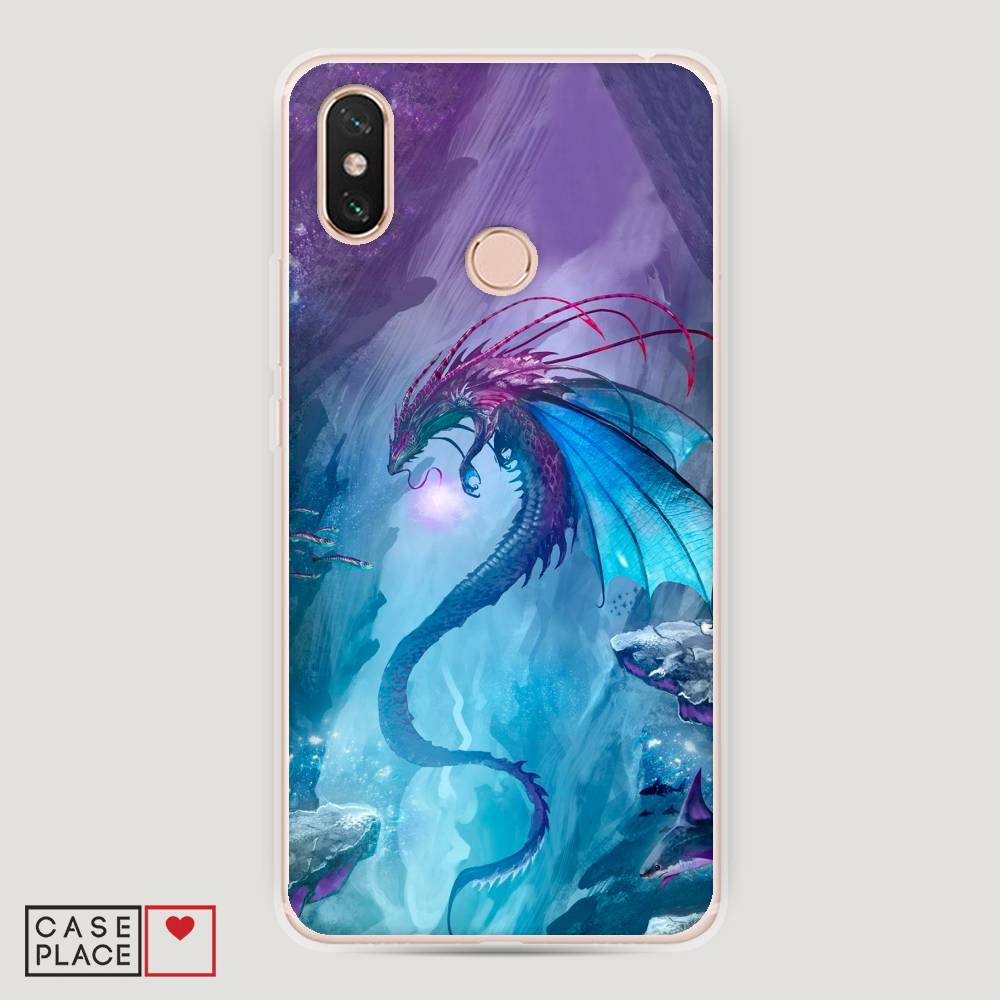 

Пластиковый чехол "Водный дракон" на Xiaomi Mi Max 3