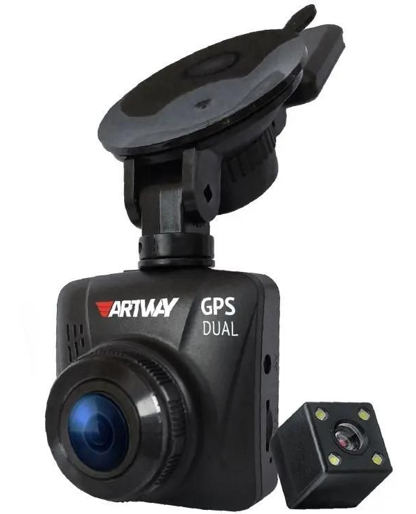 

Видеорегистратор ARTWAY AV-398 GPS Dual Compact, черный