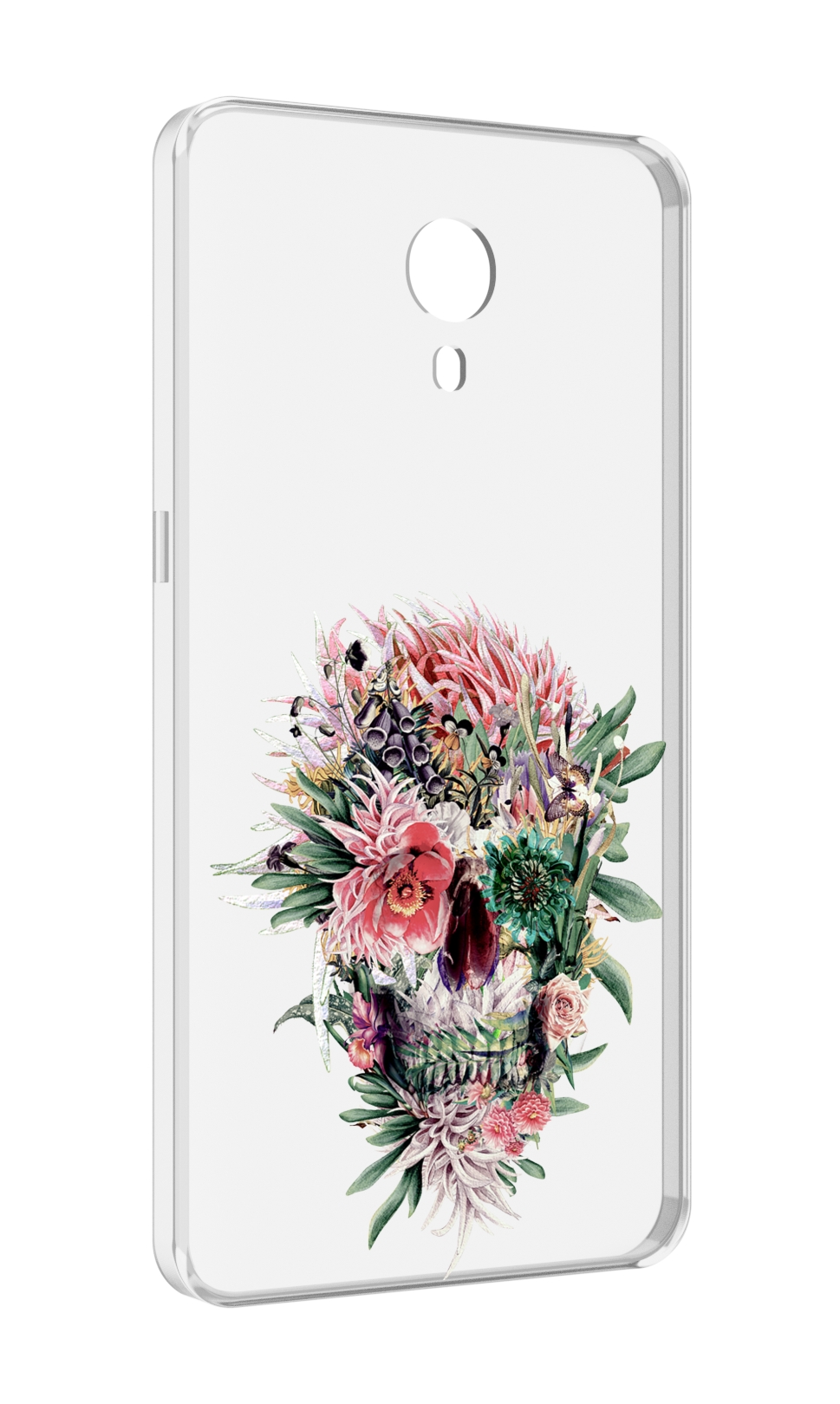 

Чехол MyPads череп из цветов для Meizu M3 Note, Прозрачный, Tocco