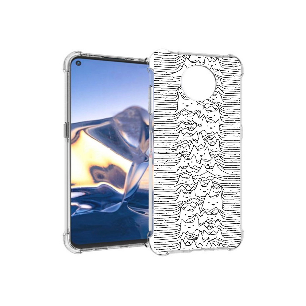 

Чехол MyPads Tocco для Nokia G10 черно белые коты 3D (PT171673.98.682), Tocco