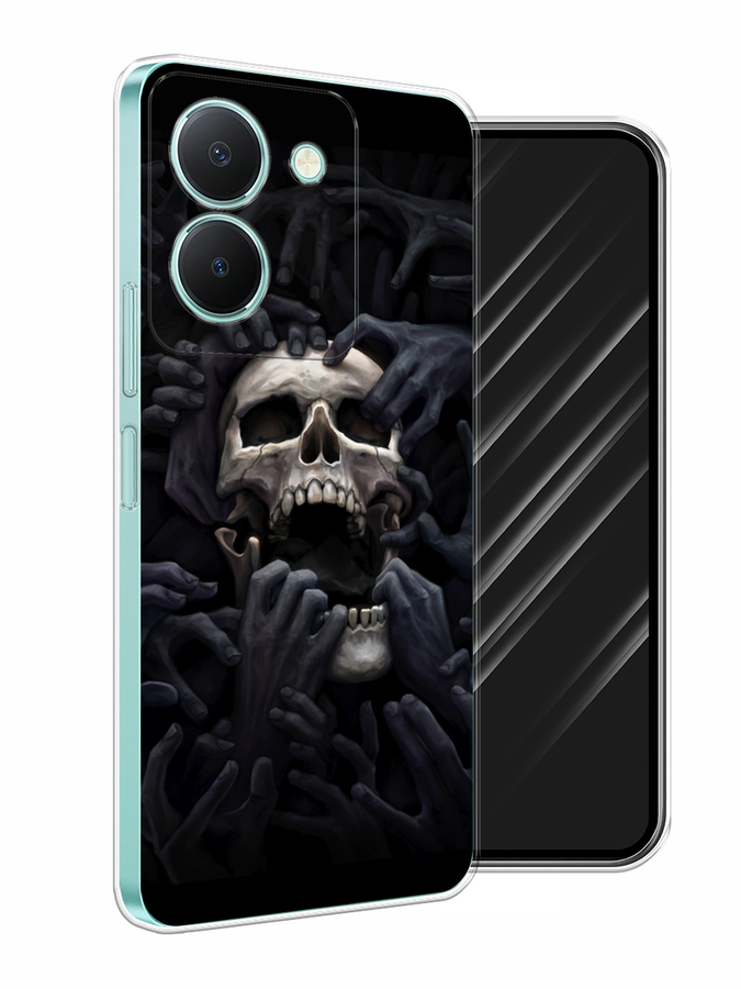 

Чехол Awog на Vivo Y36 "Череп 29", Черный;серый, 268950-9
