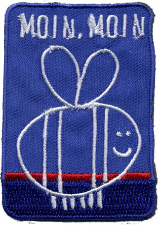 

31205/1SB Термоаппликация HKM Пчёлка, Синий;белый