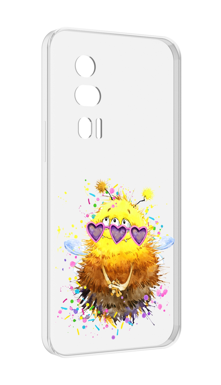 

Чехол MyPads Пушитый шмель для Xiaomi Redmi K60 противоударный, Tocco