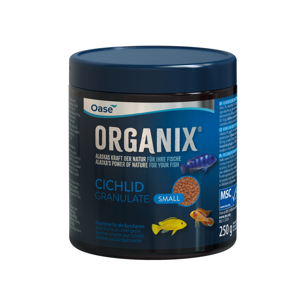 

Корм для цихлид, Oase ORGANIX Cichlid Granulate S 550 мл., мелкие гранулы