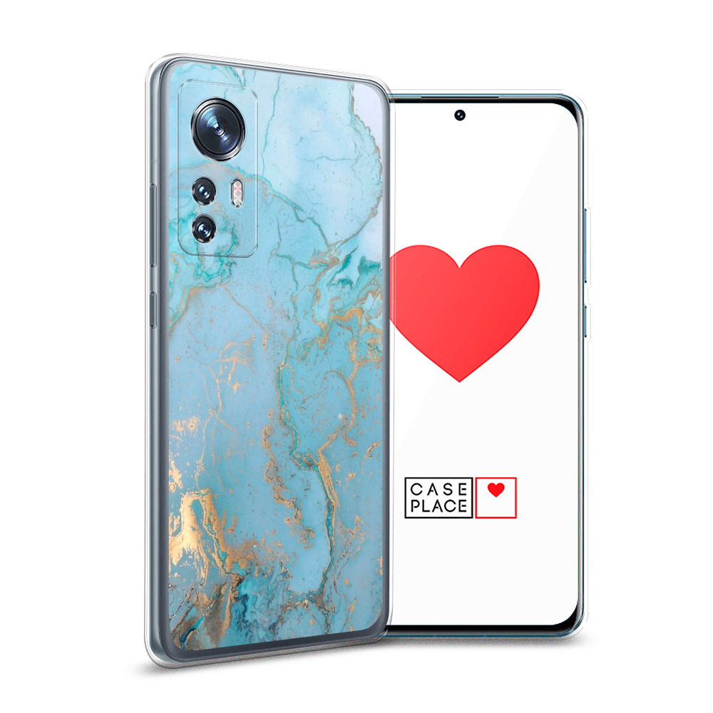 

Силиконовый чехол Awog "Голубой мрамор рисунок" для Xiaomi 12, Разноцветный, 312350-3