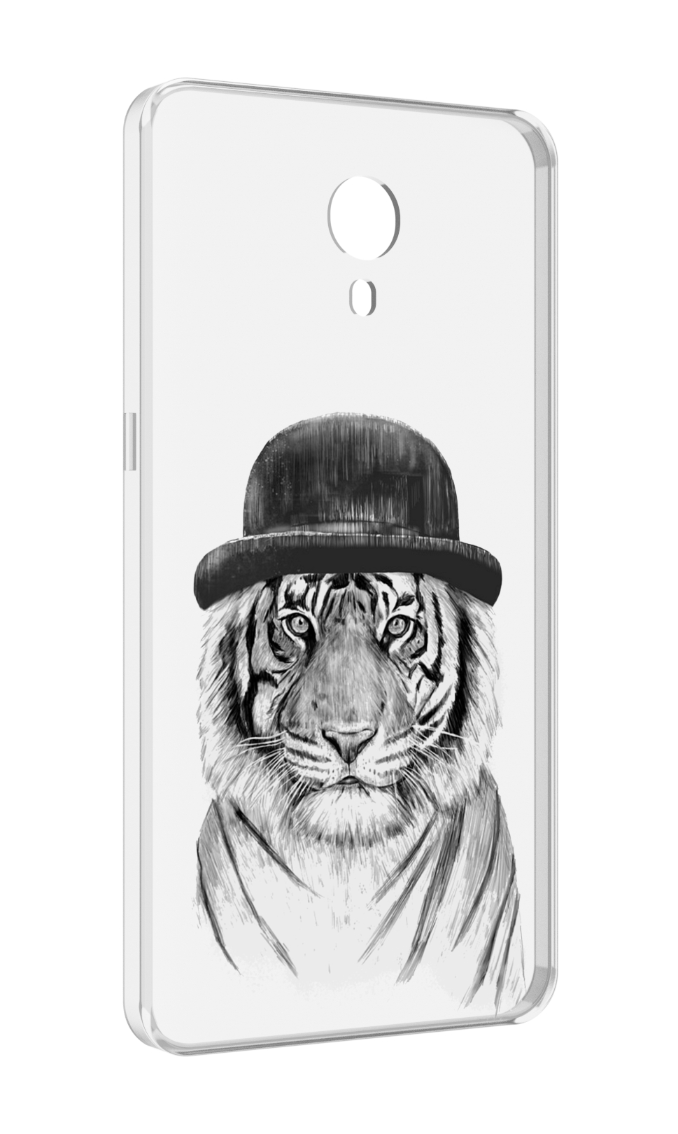 

Чехол MyPads тигр британец для Meizu M3 Note, Прозрачный, Tocco