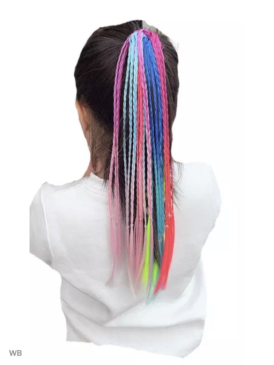 

Набор цветные косы, пряди на резинке, К-1013/1, К-1013/1