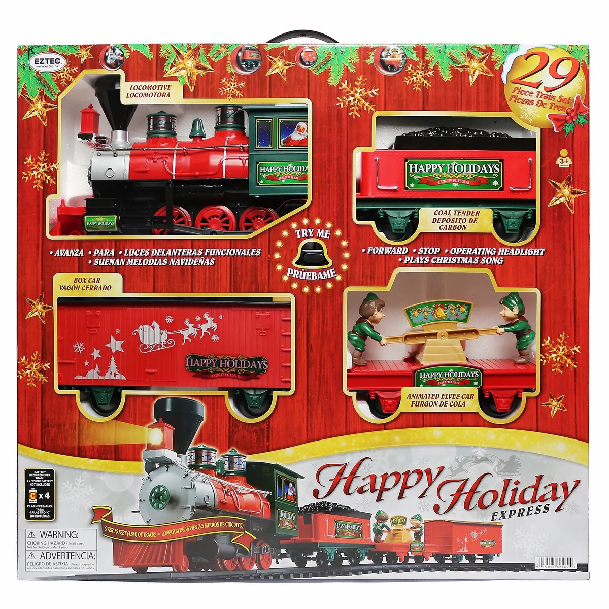 фото Поезд eztec happy holiday express с функцией try me!