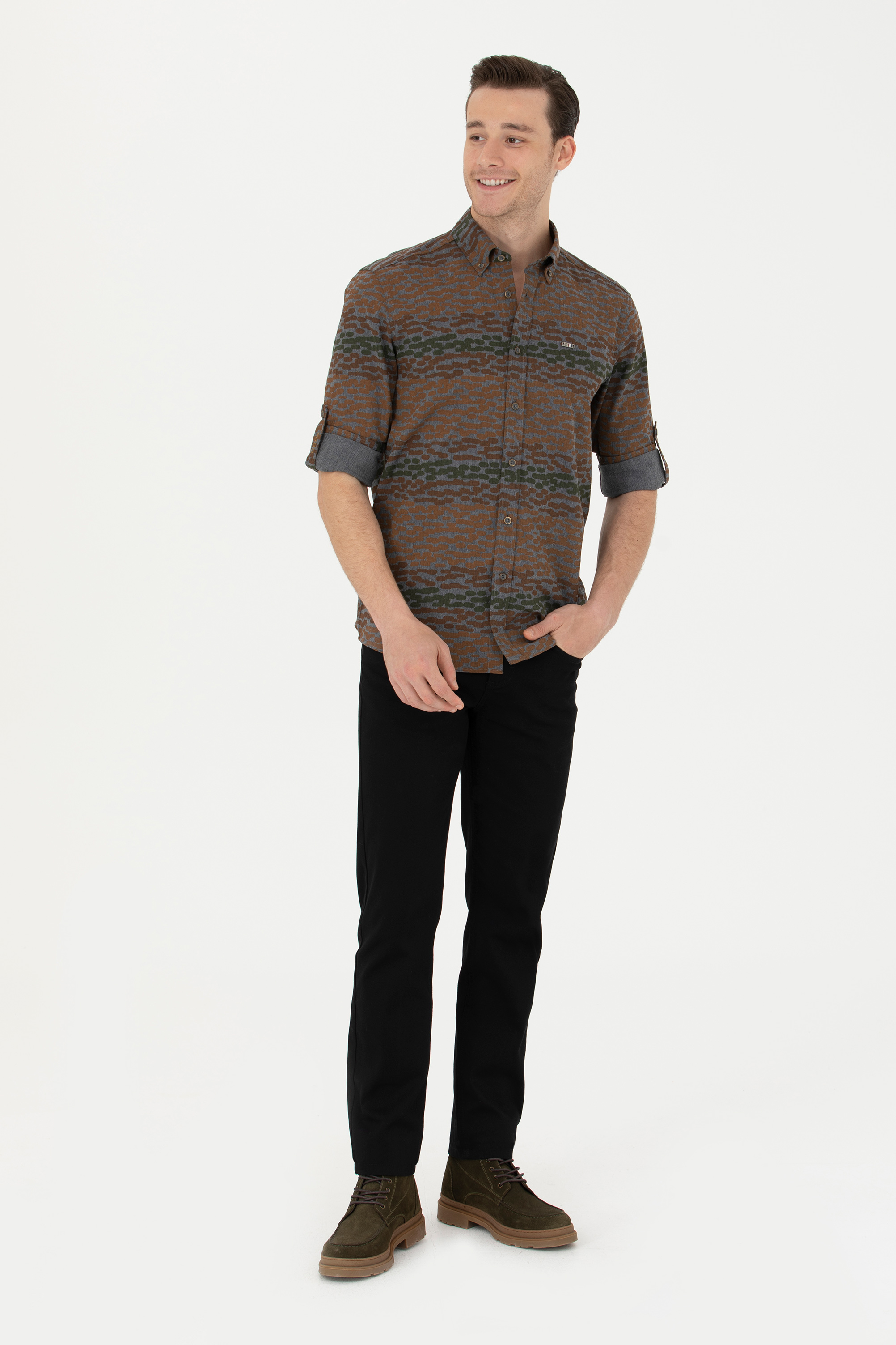 Брюки мужские US Polo Assn G081GL0780CARLOS23K черные 31 4600₽