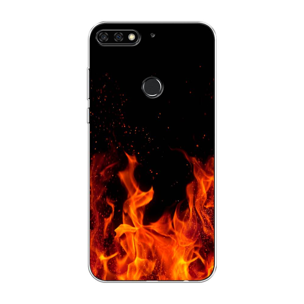 

Чехол Awog на Huawei Nova 2 Lite "Все в огне", Оранжевый;черный, 64650-4