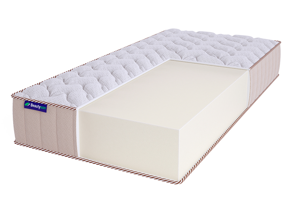 

Матрас Beautyson Roll Foam 21 Lux 140х190, Бежевый;белый;серый;серебристый, Roll Foam 21 Lux