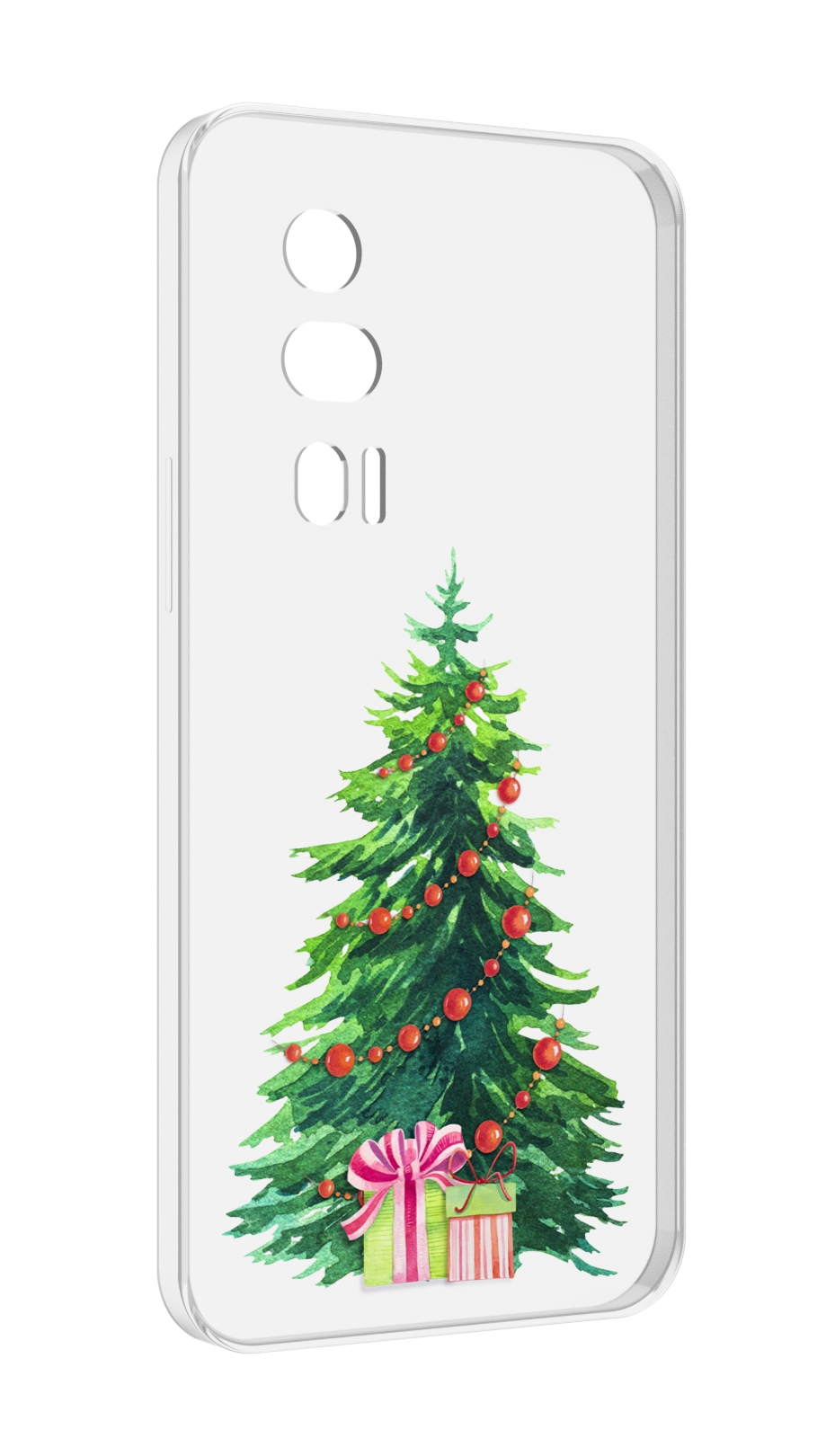 

Чехол MyPads Елка новогодняя с подарками акварель для Xiaomi Redmi K60 противоударный, Tocco