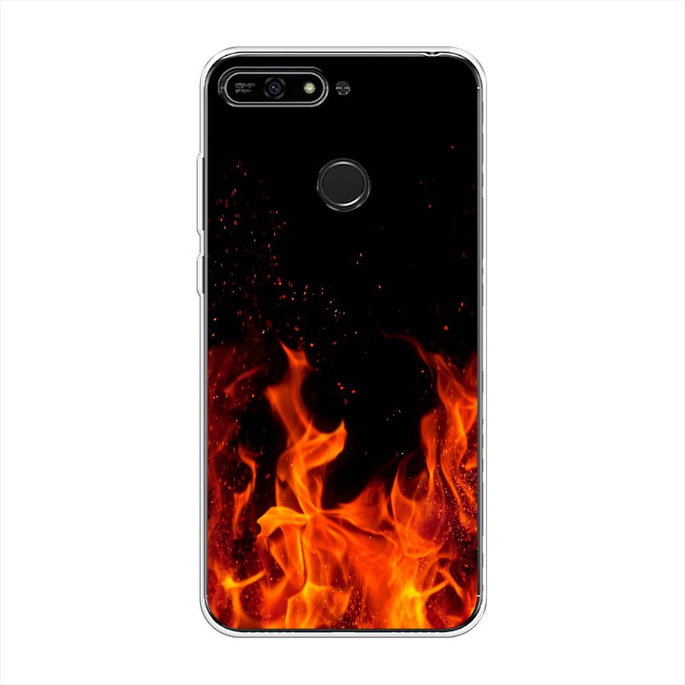 

Чехол Awog на Honor 7A Pro "Все в огне", Оранжевый;черный, 65450-4