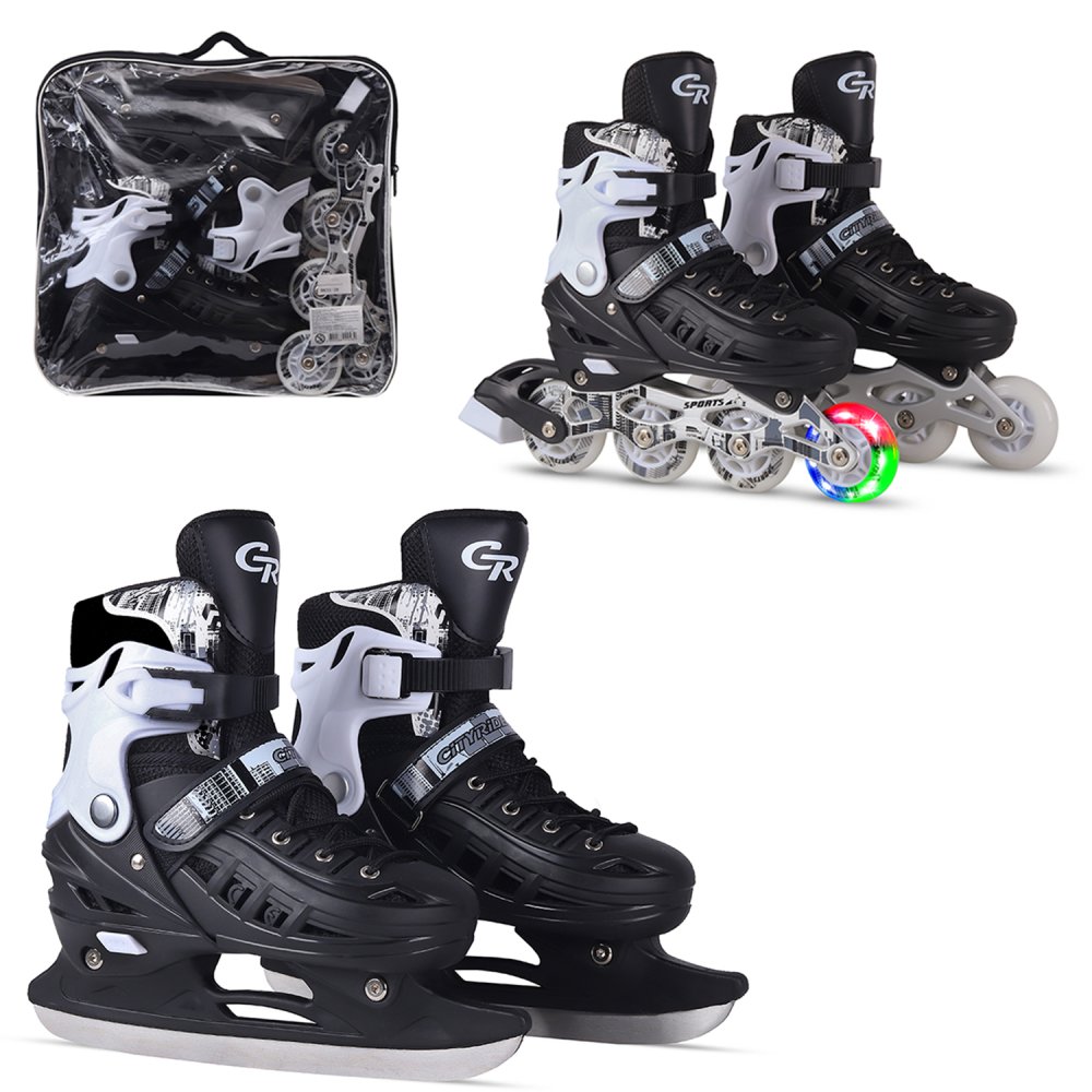 

Прогулочные коньки детские City-Ride JB8800073, черный, 29; 30; 31; 32; 33, JB8800073