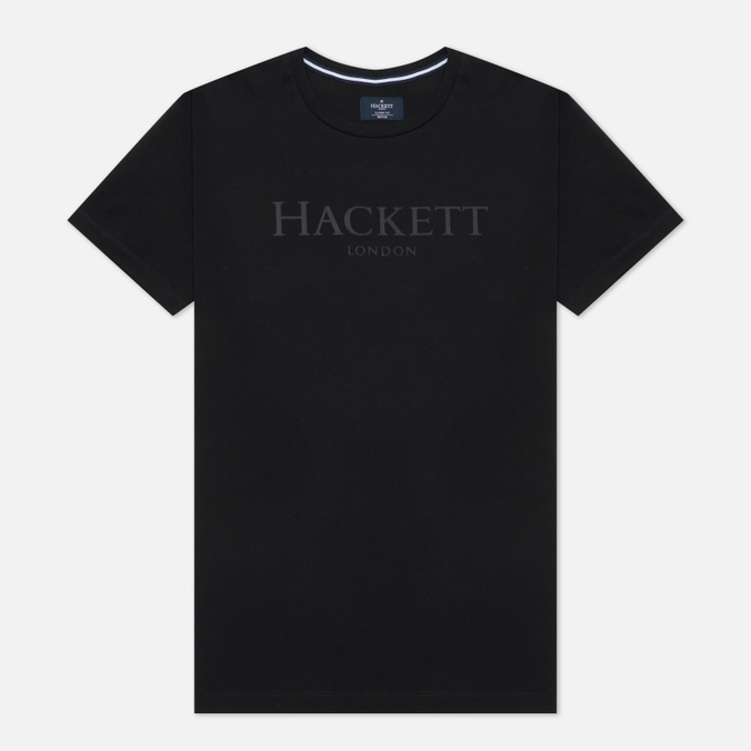 

Футболка мужская Hackett HM500533 черная XL, HM500533