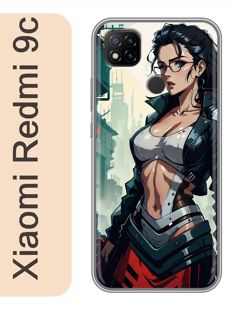 

Чехол на Xiaomi Redmi 9c девушка аниме 969, Прозрачный, red9canim