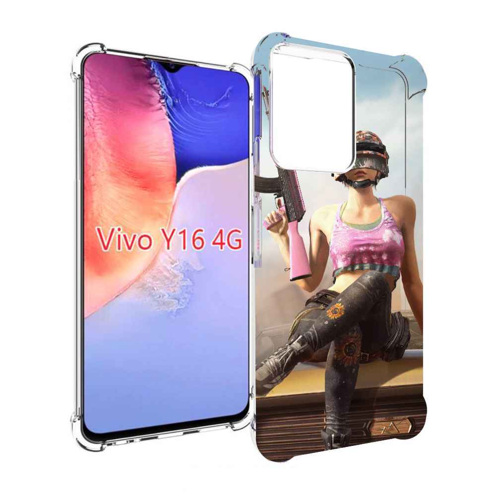 

Чехол MyPads девушка из PUBG для Vivo Y16 4G/ Vivo Y02S, Прозрачный, Tocco