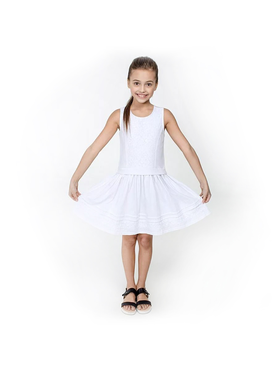 Платье детское Acoola 20210200076 белый, 164