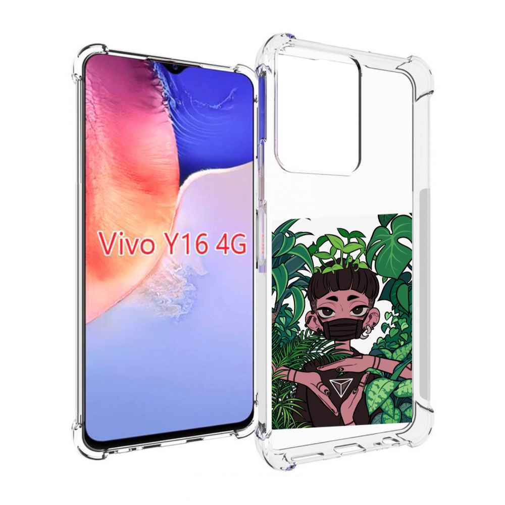

Чехол MyPads девушка в природе женский для Vivo Y16 4G/ Vivo Y02S, Прозрачный, Tocco
