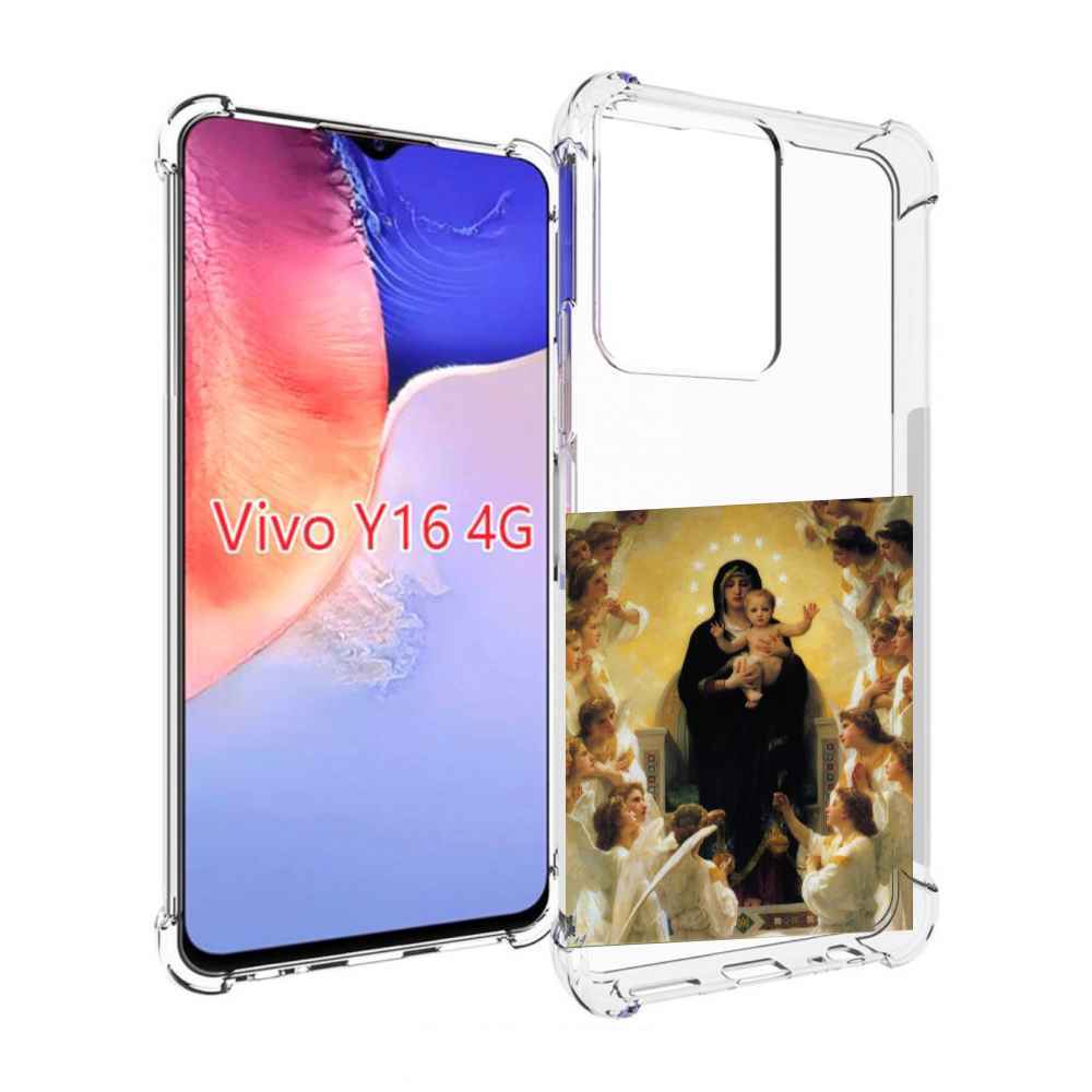 

Чехол MyPads дева-мария для Vivo Y16 4G/ Vivo Y02S, Прозрачный, Tocco