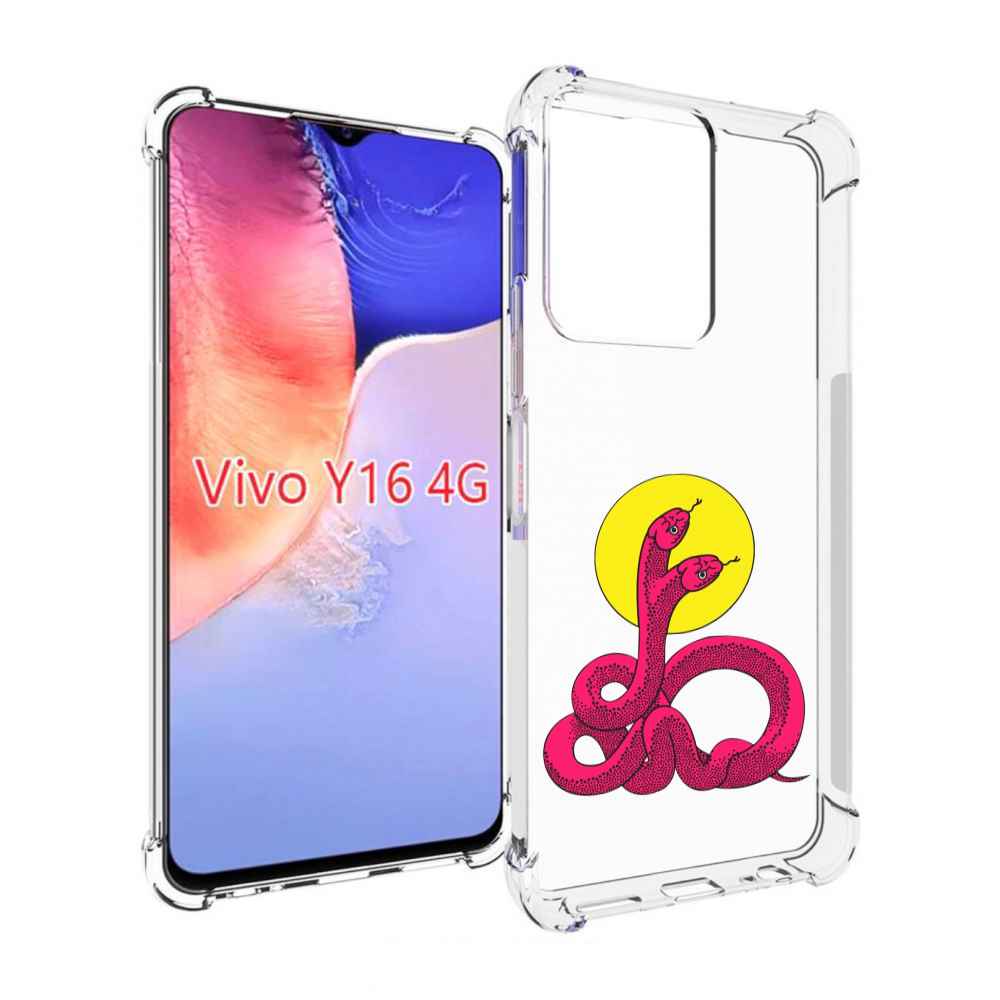 

Чехол MyPads двухголовая-змея для Vivo Y16 4G/ Vivo Y02S, Прозрачный, Tocco