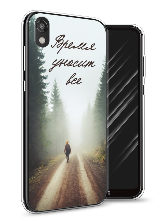 

Чехол Awog на Huawei Y5 2019 "Время уносит все", Зеленый;коричневый;белый, 69050-6