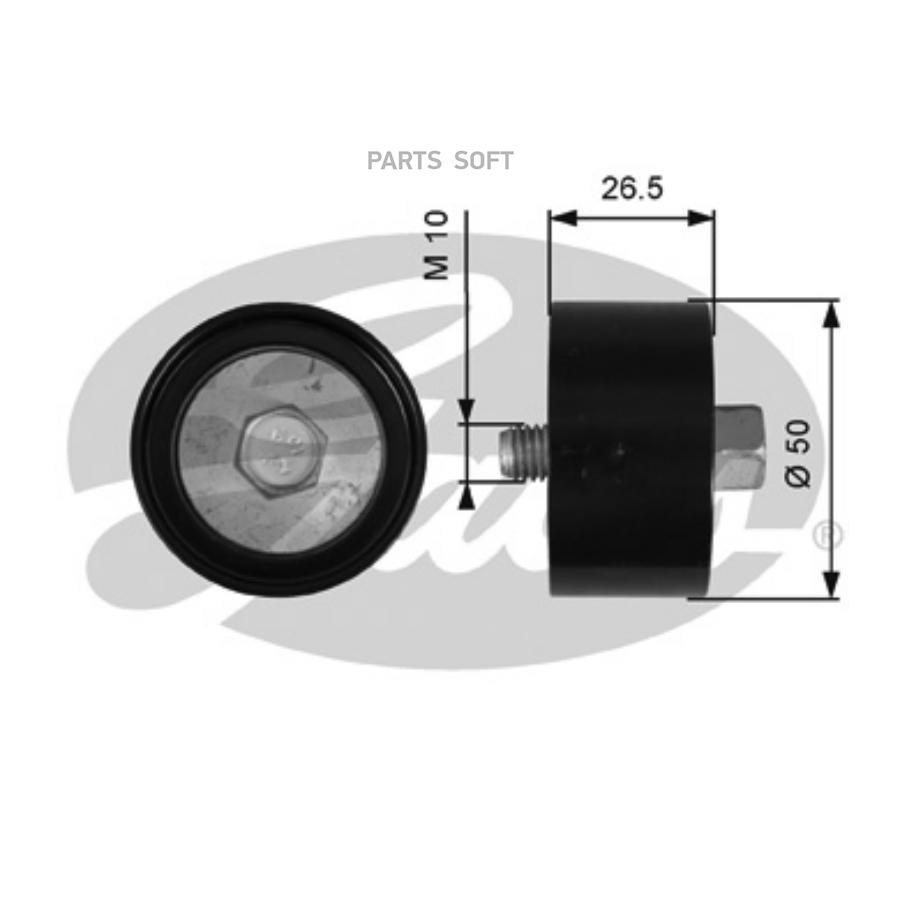 

GATES Ролик ручейкового ремня GATES T36537