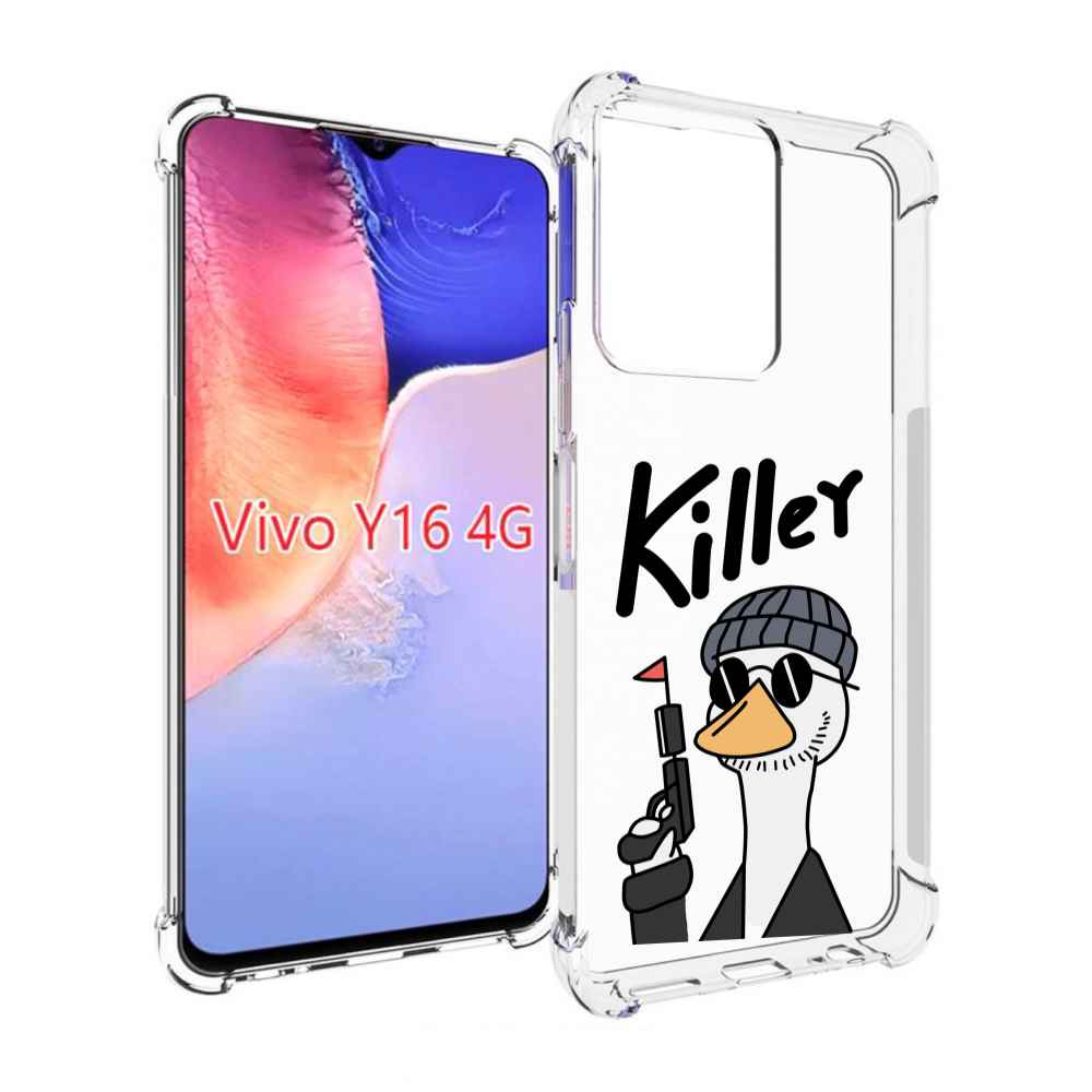 

Чехол MyPads гусь-с-пистолет для Vivo Y16 4G/ Vivo Y02S, Прозрачный, Tocco