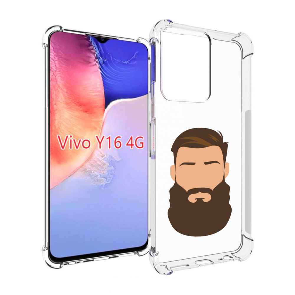 

Чехол MyPads густая-борода для Vivo Y16 4G/ Vivo Y02S, Прозрачный, Tocco