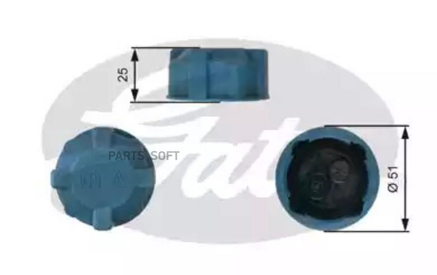 

GATES Крышка бачка расширительного GATES rc220