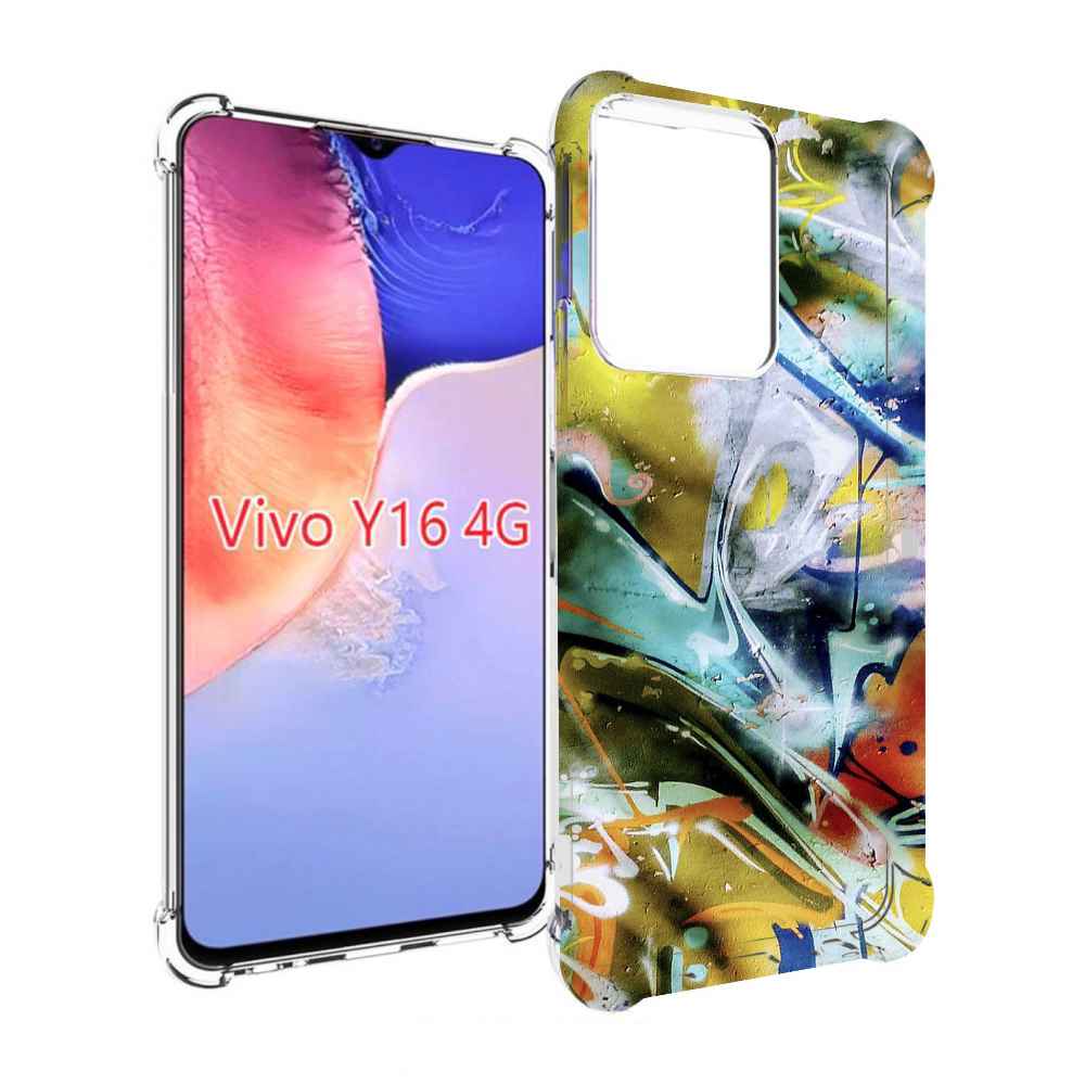 

Чехол MyPads граффити-хаос для Vivo Y16 4G/ Vivo Y02S, Прозрачный, Tocco