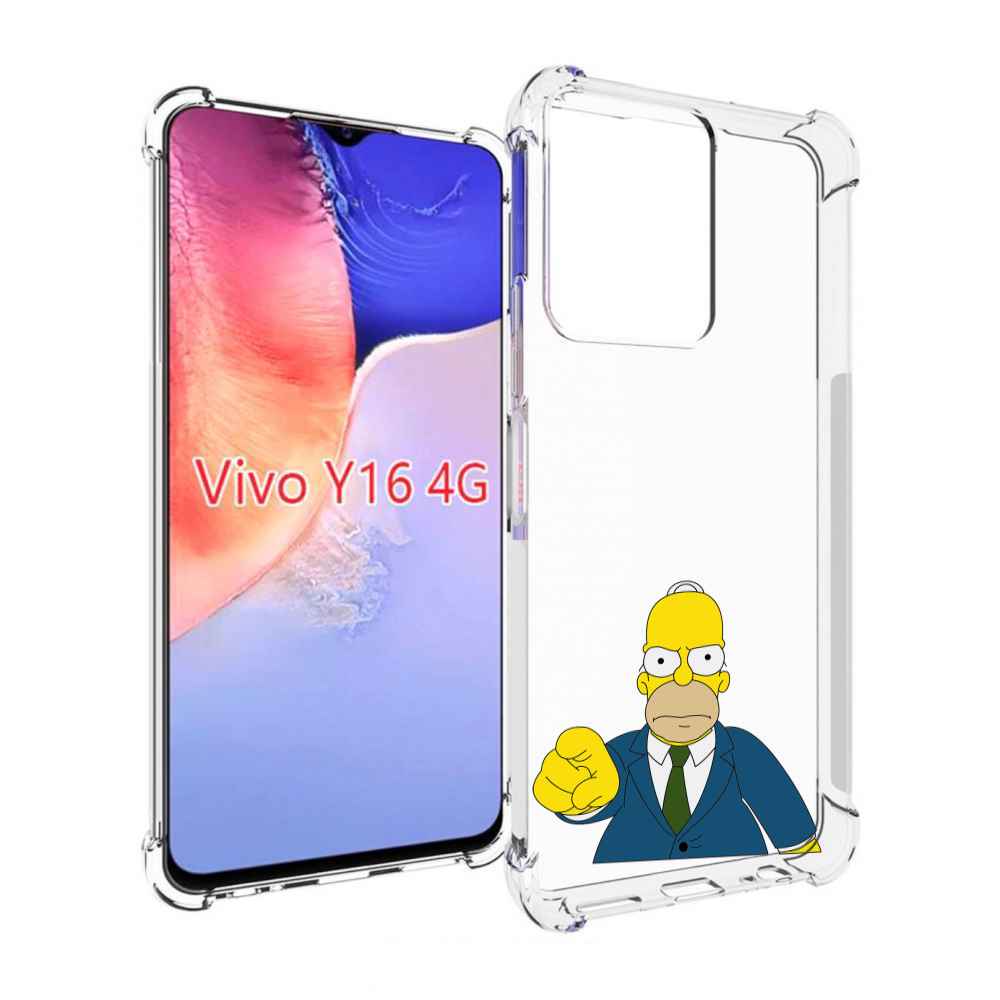 

Чехол MyPads гомер-злой для Vivo Y16 4G/ Vivo Y02S, Прозрачный, Tocco